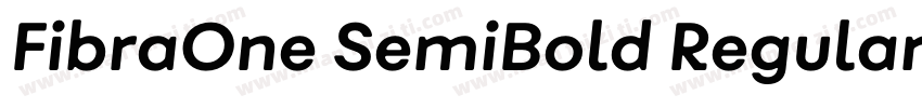 FibraOne SemiBold Regular字体转换